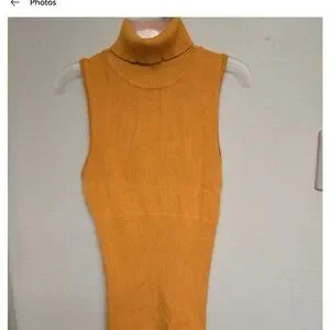 2B Bebe | Tops | 2b Bebe Yellow Ribbed Fitted Tank Top | Poshmark